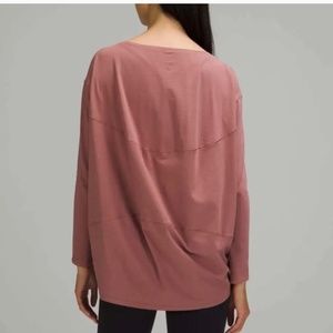 BURGUNDY Lululemon Back in Action long sleeve